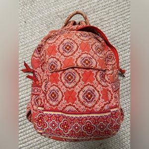 Vera Bradley orange paisley backpack